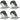 Alternate-Image7 Image for Tripp Lite by Eaton Rack Enclosure Cabinet Mobile Rolling Caster Kit 2200lb Capacity