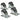 Alternate-Image2 Image for Tripp Lite by Eaton Rack Enclosure Cabinet Mobile Rolling Caster Kit 2200lb Capacity