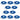 Alternate-Image1 Image for StarTech 25 ft. CAT6 Ethernet Cable - 10 Pack - ETL Verified - Blue CAT6 Patch Cord - Snagless RJ45 Connectors - 24 AWG - UTP