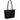 Rear Image for Swissdigital KATY ROSE NG Black Tote Bag - USB Charging Port, RFID Protection, LED Light, Eco-Friendly Fabric, 14" Laptop Compartment, Powerbank Pocket, Key Clip & Multifunctional Pockets