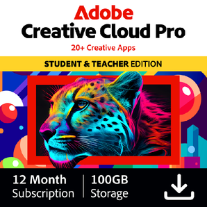 Adobe Creative Cloud Pro for Students & Teachers 1-Year Subscription (New PRO Version!) | ON SALE!!