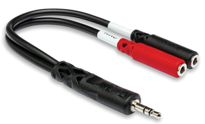 Hosa Stereo Breakout 3.5mm TRS to Dual 3.5mm TSF