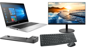 HP EliteBook 840 G5 14" FHD Green Certified Refurbished Laptop Desktop Productivity Bundle (While They Last!)