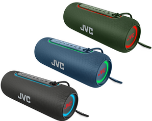 JVC Portable Wireless Speaker with Dynamic Sound and 5-Hour Rechargeable Battery (3 Colors)