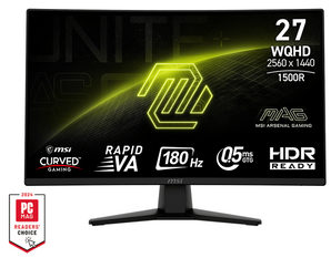 MSI MAG QF 27" QHD 180Hz Curved Screen Gaming Monitor with DP & HDMI