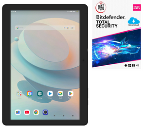 Supersonic 10.1" IPS Touchscreen 3GB RAM 32GB Storage Android 15 Tablet with FREE Security Suite