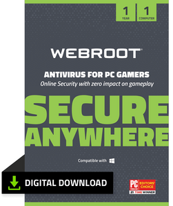 Webroot AntiVirus for PC Gamers 1-Year Subscription (Download)