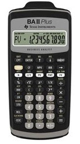 Texas Instruments BA-II Plus Financial Calculator